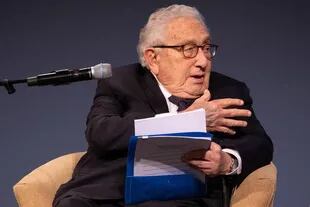 Henry Kissinger, durante su presentación en Davos.