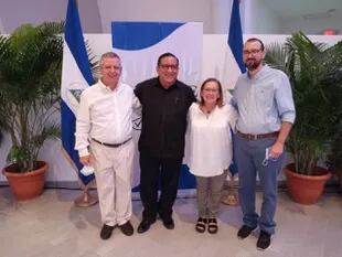 Mario Firmenich en Nicaragua, durante la última asunción de Daniel Ortega