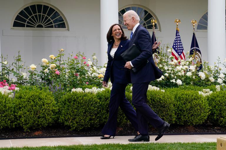 Biden with Vice President Kamala Harris