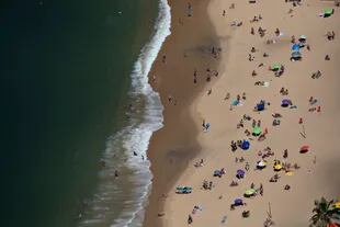 Una vista aérea de las playas de Rio de Janeiro