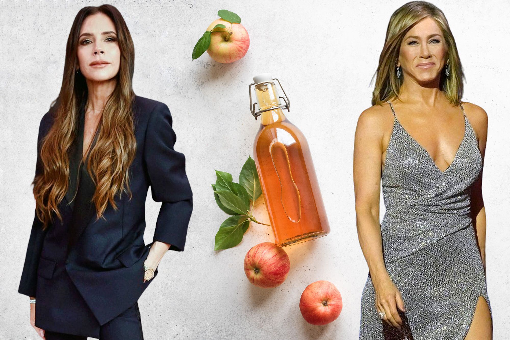Jennifer Aniston y Victoria Beckham son adeptas: un nuevo estudio revela tres beneficios de tomar vinagre de manzana en ayunas