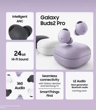 Todo lo nuevo de los auriculares Galaxy Buds 2 Pro