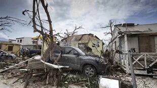 La isla de Saint Maarten, con cinco muertos y el 60% de las viviendas inhabitables, fue una de las más destruidas por el paso del huracán Irma