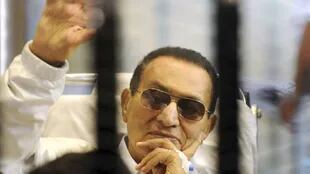 Hosni Mubarak, en una de sus audiencias judiciales