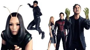Pom Klementieff (Mantis), Chadwick Boseman (Pantera Negra), Gwyneth Paltrow (Pepper Potts), Paul Rudd (Ant-Man), y Mark Ruffalo (Bruce Banner)