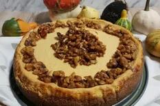 Cheesecake de calabaza y nueces acarameladas