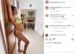 Barbie Vélez posó a sus 28 semanas de embarazo
