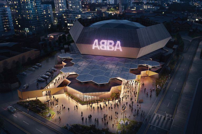 El ABBA Arena, al este de Londres, es desmontable; el contrato es por cinco años, después se reutilizará el material