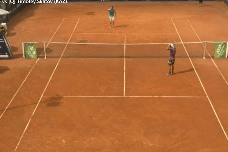 El final más inesperado del partido de un tenista argentino en Perugia