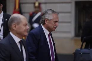 El Presidente Alberto Fernández se reunió con el canciller alemán Olaf Scholz a la Argentina.