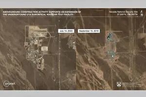 Las imágenes satelitales que revelan una mayor actividad en sitios de pruebas nucleares en Rusia, EE.UU. y China