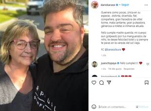 Darío Barassi también compartió un posteo en honor a su mamá quien cumple el mismo día que su esposa