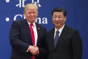 El presidente de Estados Unidos Donald Trump y su homólogo chino Xi Jinping