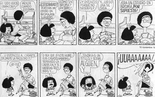 La mamá de Mafalda tiene estudios universitarios pero cuando se casó se dedicó a la casa, a su marido y a sus hijos. Eso es algo que Mafalda siempre le recuerda, pero también reconoce lo mucho que desde ese lugar hace por la familia. Aunque ...