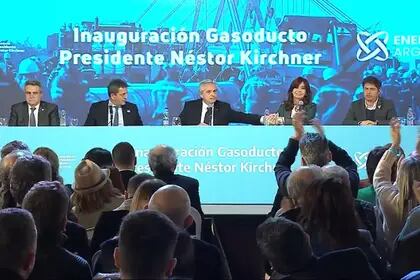 Inauguración del Gasoducto Presidente Néstor Kirchner (GPNK).