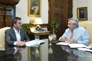 Alberto Fernández recibió en Casa Rosada al flamante ministro de economía, Sergio Massa