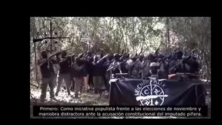 Un grupo mapuche pidió el fin de la militarización chilena