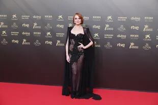 Cristina Castaño en la alfombra roja de los Premios Goya 2022
