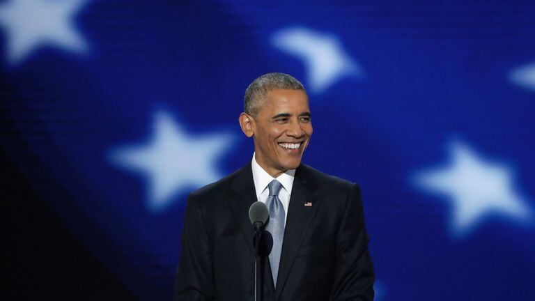 Barack Obama en la convención demócrata