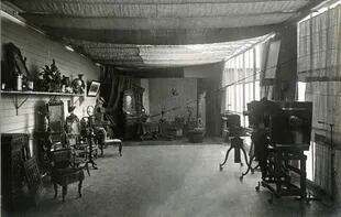 El estudio Witcomb en 1884.