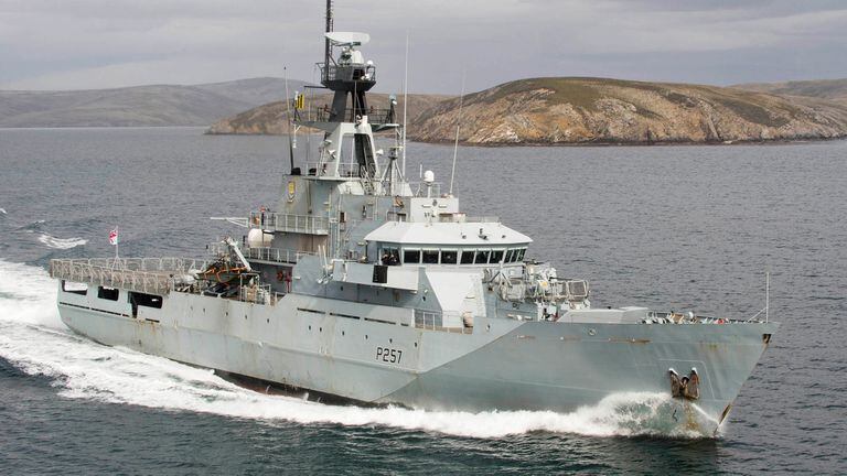 HMS - P257 "Clyde" de la Royal Navy, Reino Unido. En disponibilidad