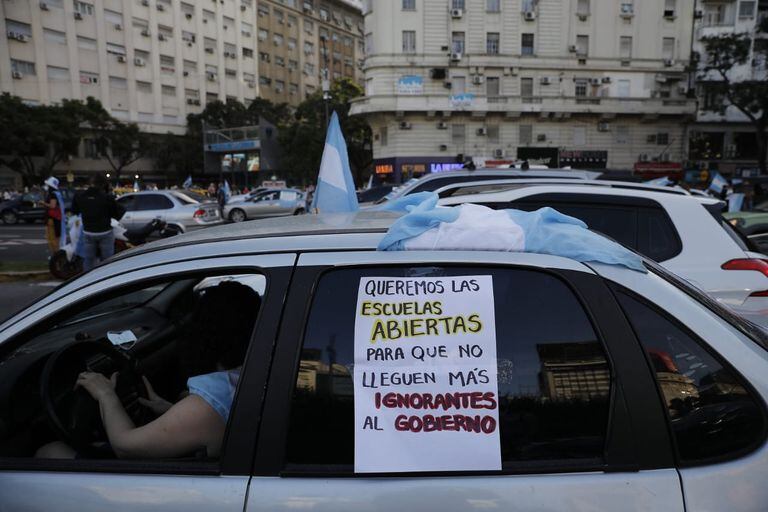 Protesta #17A en el Obelisco