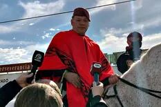 Berni llegó con poncho y a caballo al acto aniversario de San Martín