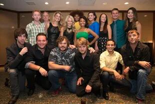 El realizador Richard Linklater,  el actor Jack Black y otros miembros del elenco asistieron al evento de los 10 años de Escuela de rock en Omni Downtown el 29 de agosto de 2013 en Austin, Texas