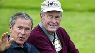 Los Bush, juntos, en 2003