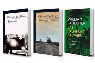Tres clásicos de Faulkner: "Santuario", "Las palmeras salvajes" y "El ruido y la furia"