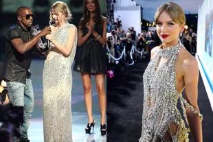 La similitud en los vestidos de Taylor Swift en los MTV VMAs de 2009, donde sufrió el incidente con Kanye West, y 2022