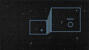 Esta imagen de la luz del asteroide Didymos, al que la Nasa intenta desviar con la misión Dart