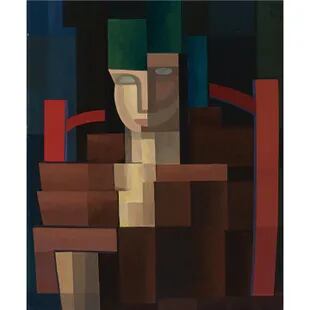 "Srta. del sombrero verde" (1919), de Emilio Pettoruti, vendida en Sotheby’s (NY) en mayo de 2008 por 629.000 dólares