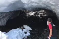 Un muerto y un herido grave tras el derrumbe de una cueva de hielo