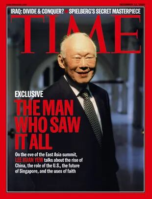 Lee Kwan Yew en la portada de Time. "El hombre que lo vio todo"
