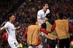 Champions League: Di María se toma venganza de la hostilidad de Old Trafford
