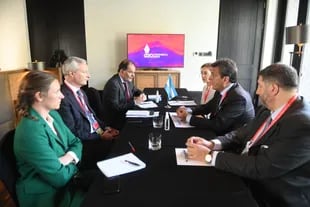 Sergio Massa; Emmanuel Moulin; Morgane Weill; Flavia Royon; Bruno Le Maire y Juan Manuel Olmos