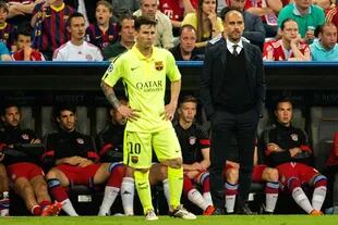 Messi y Guardiola se enfrentaron cuatro veces desde que sus caminos se bifurcaron, con la clasificación de Barcelona a la final en 2015 como el cruce más destacado