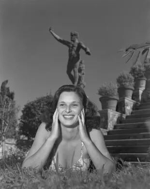 Lucía Bose, en una foto para el concurso de belleza Miss Italia en 1947 