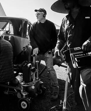 David Fincher en el rodaje de Mank, su último trabajo para Netflix