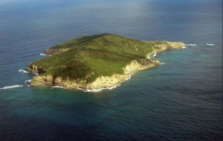 El espécimen fue encontrado en Petite Mustique, una isla deshabitada