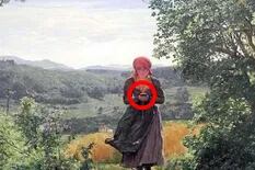 Las teorías detrás de la pintura de 1860 de una mujer “con un celular”