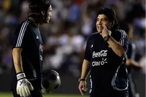 Maradona y el día que lo hizo llorar al arquero Campestrini