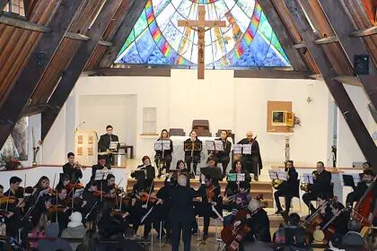 La Orquesta de Cámara Bella Vista en uno de sus conciertos