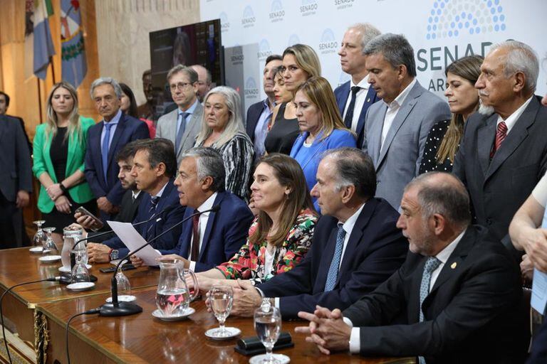  “Cristina Fernández tensa la institucionalidad hasta romperla con el fin de servir a sus intereses personales”, consideraron los senadores de Juntos por el Cambio