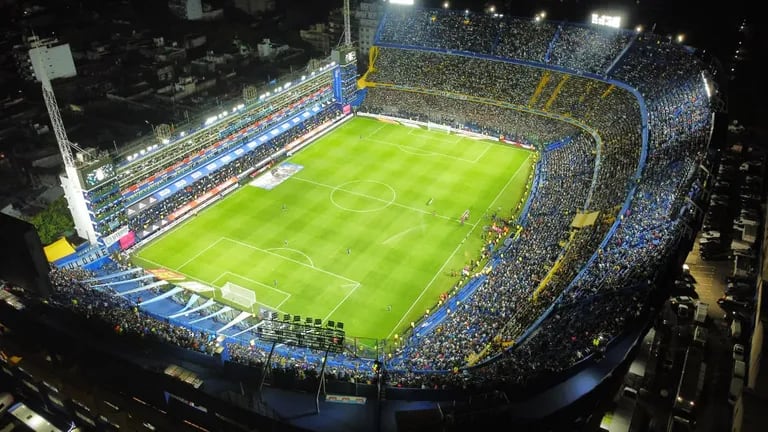 El césped es muy bonito en el estadio de Boca;  su condición real se verá durante el juego.