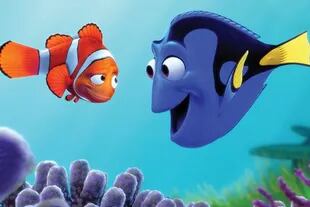 Una escena de Buscando a Nemo