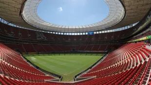 Estadio Mané Garrincha en Brasilia. Brasil