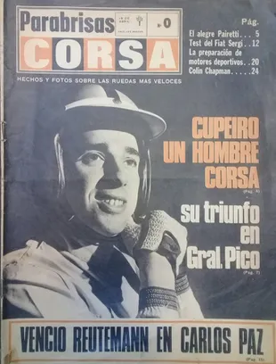 Número 0, la tapa de la revista Corsa del 19 de abril de 1966.