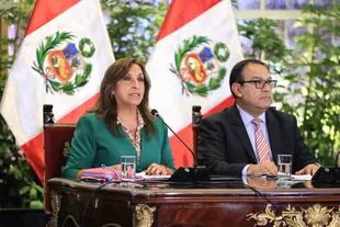 05/01/2023 La presidenta de Perú, Dina Boluarte, en conferencia de prensa junto a su gabinete POLITICA SUDAMÉRICA INTERNACIONAL PERÚ PRESIDENCIA DE PERÚ